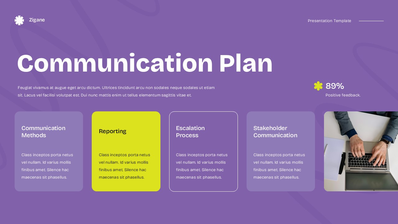 Purple Yellow Modern Startup Business Plan GSL Presentation ...