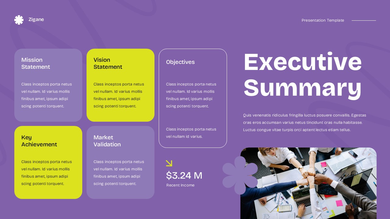 Purple Yellow Modern Startup Business Plan GSL Presentation ...