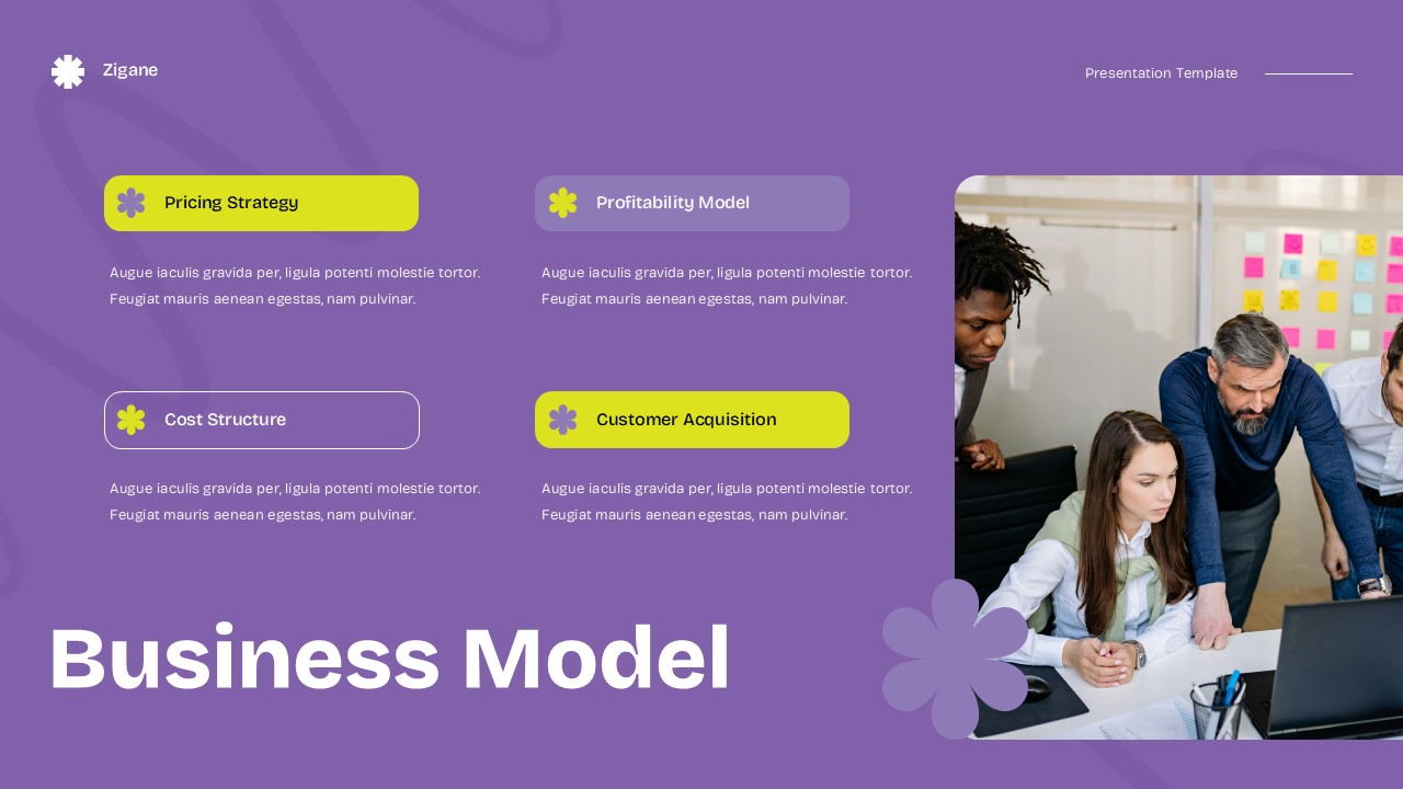 Purple Yellow Modern Startup Business Plan GSL Presentation ...