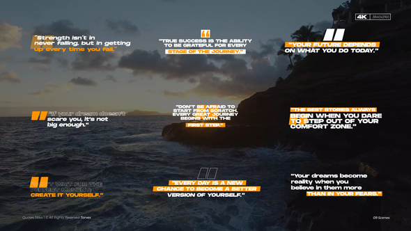 Quotes Titles  AE Titles template preview