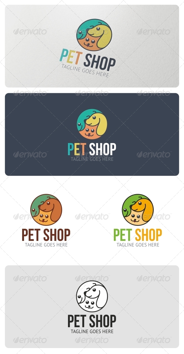 Pet Shop Logo Template - Animals Logo Templates