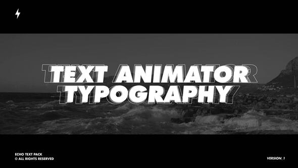 Echo Titles | After Effects alt