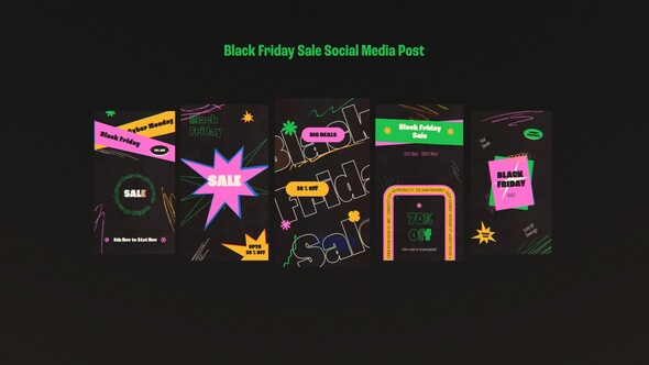 Black Friday Sale Social Media Post Product Promo template preview