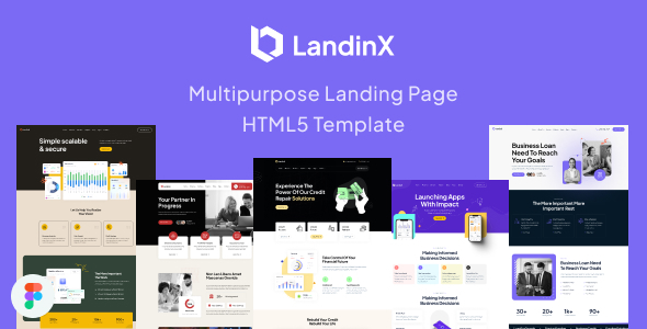 LandinX - Multipurpose Landing Page HTML Template