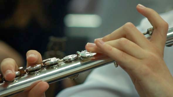 Hands Playing Wind Instrument 4