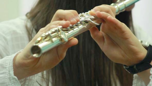 Hands Playing Wind Instrument 5