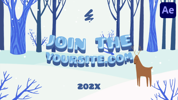 Winter Forest Logo | After Effects Logo Stings template preview