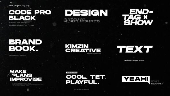 Big Text // After Effects Titles template preview