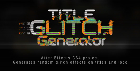 Title Glitch Generator