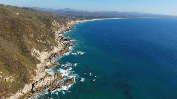 Playa de Tehuamixtle, Jalisco. Mexico alt