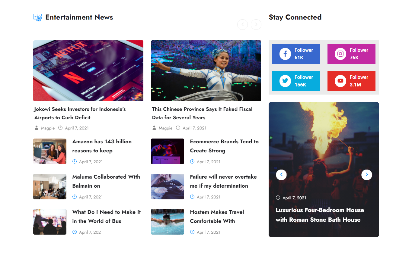 Maan News- Laravel Magazine Blog & News PHP Script by Acnoo | CodeCanyon
