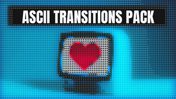 ASCII Transitions Pack | After Effects Elements template preview