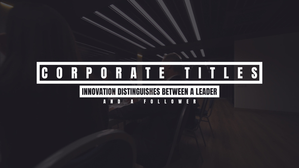 Corporate Titles Titles template preview