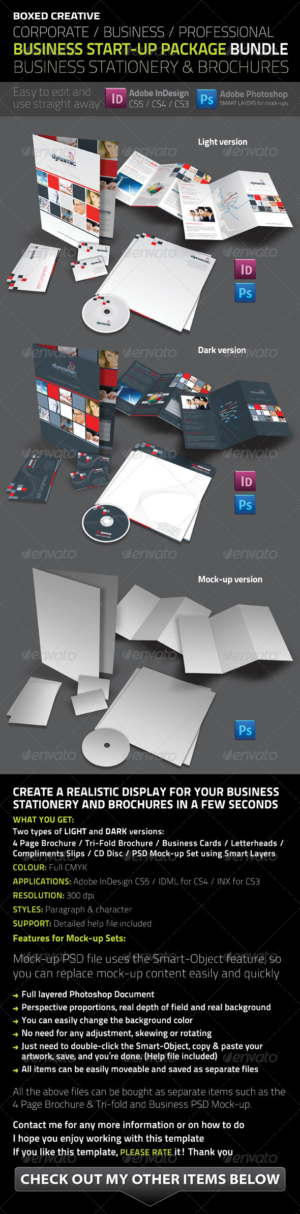 Business Startup Package Bundle - Stationery Print Templates