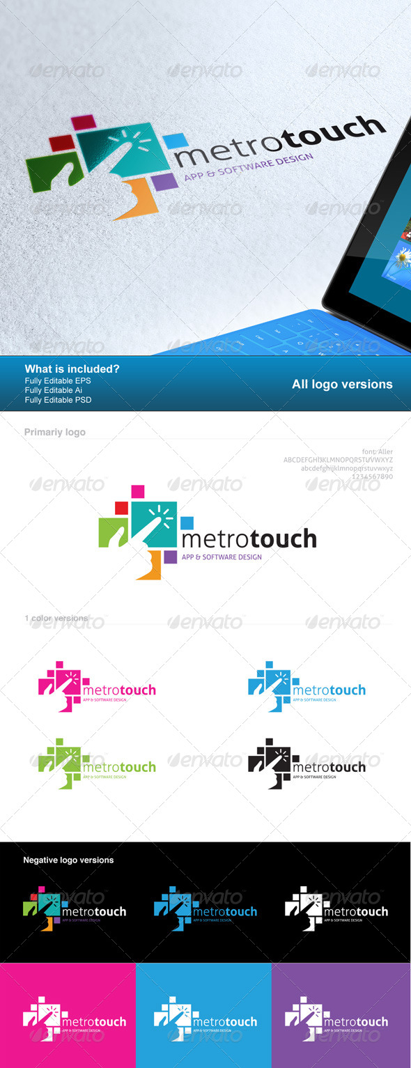 Metro Touch Logo - Logo Templates