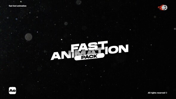 Fast Text Animation - ae Titles template preview