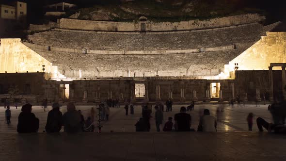 Nightlife at the Roman Amphitheater in Amman