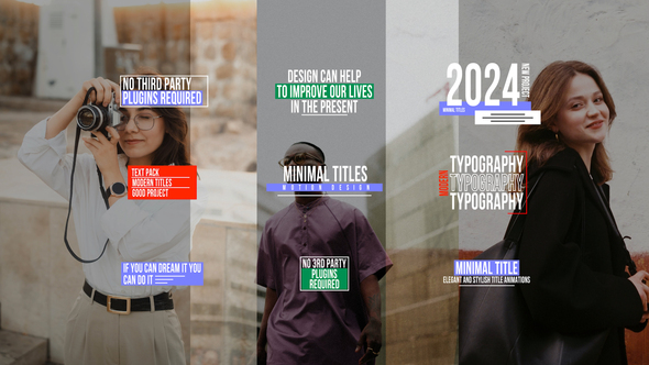 Minimal Titles | AE Titles template preview