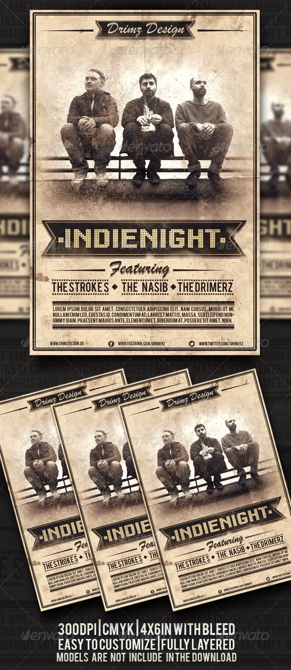 Indie Night Flyer - Events Flyers