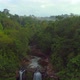 Morning Flying to Waterfall in Jungle - VideoHive Item for Sale