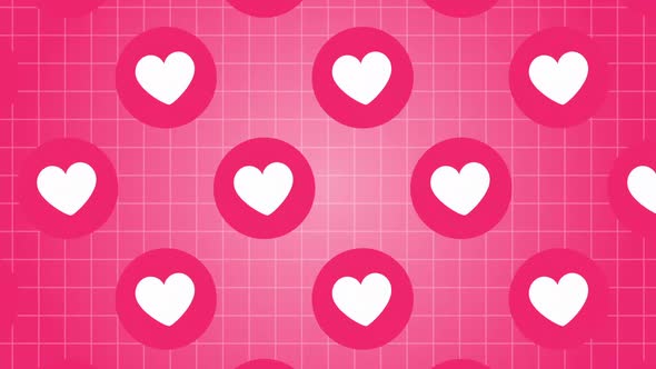 Facebook Love Heart Emoji Icon Background alt