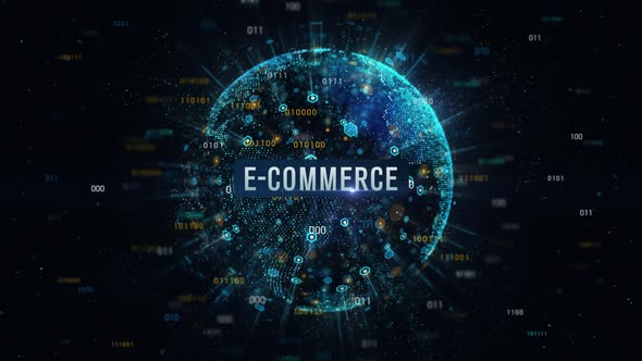 E-Commerce Digital Globe Earth 4K alt