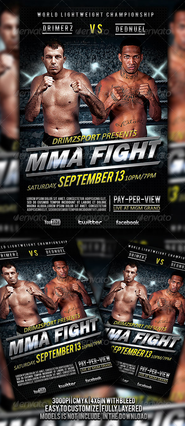MMA Fight Flyer - Events Flyers