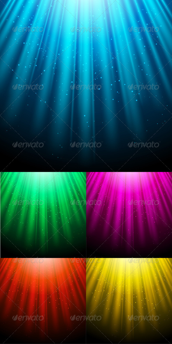 Glowing Light Backgrounds with Luminous Rays. - Backgrounds Decorative
