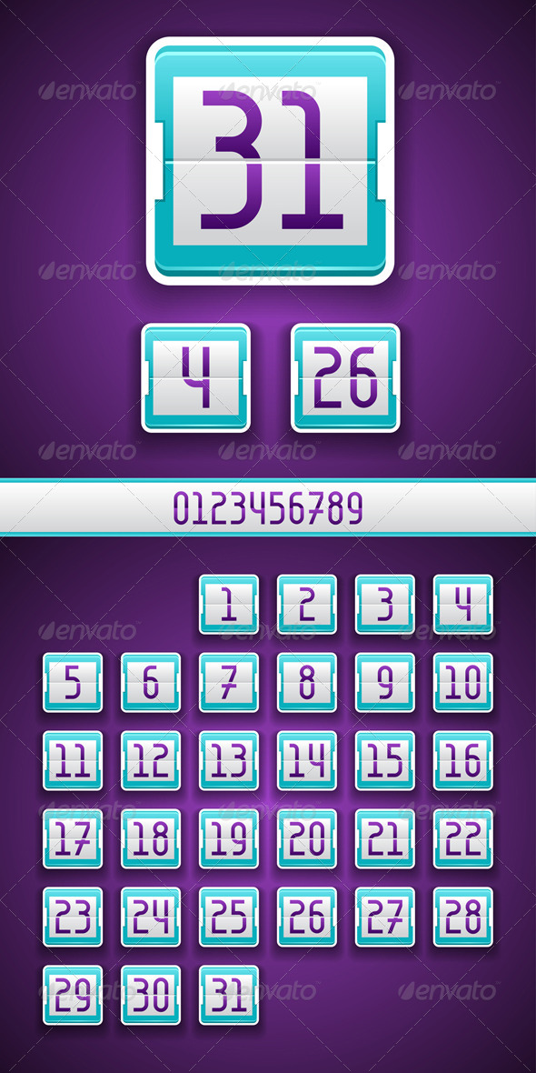 Numbered Scoreboard App Icon. - Web Technology