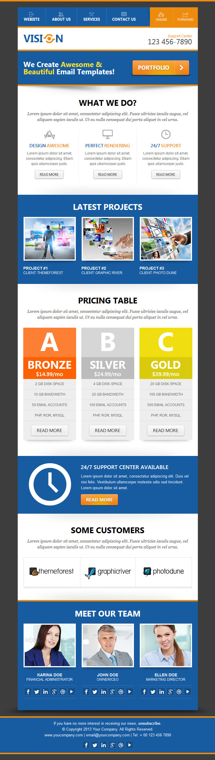 Ecommerce Email Template vision corporate ecommerce email template by janio