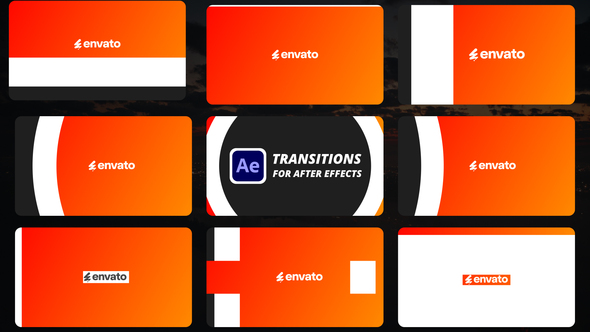 Transitions for After Effects Elements template preview