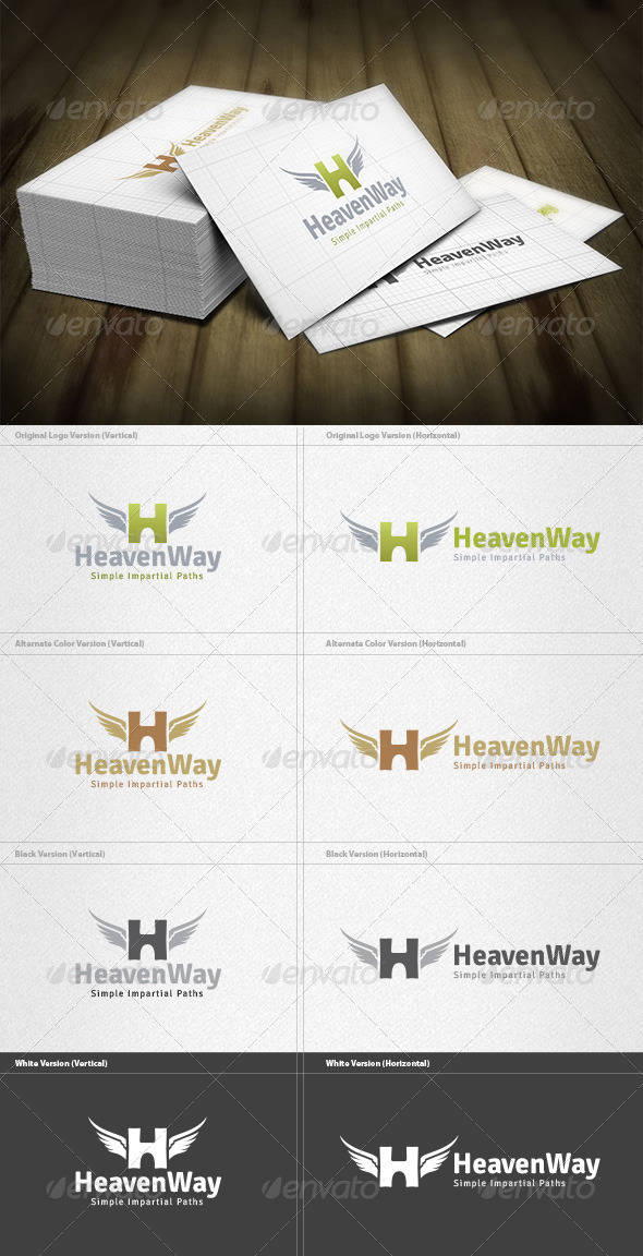 Heaven Way Logo - Letters Logo Templates