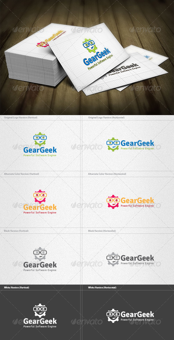 Gear Geek Logo - Humans Logo Templates