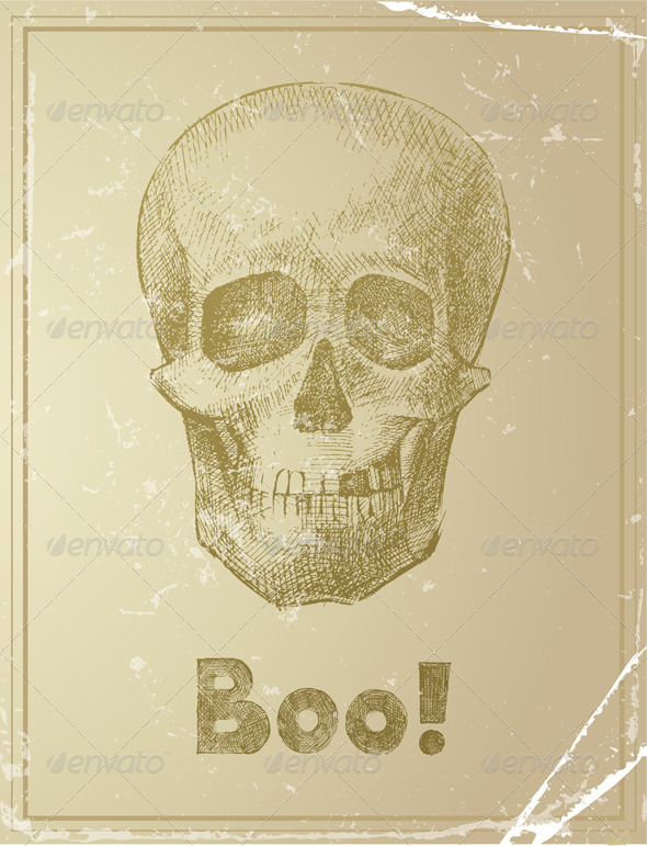 Skull - Retro Technology