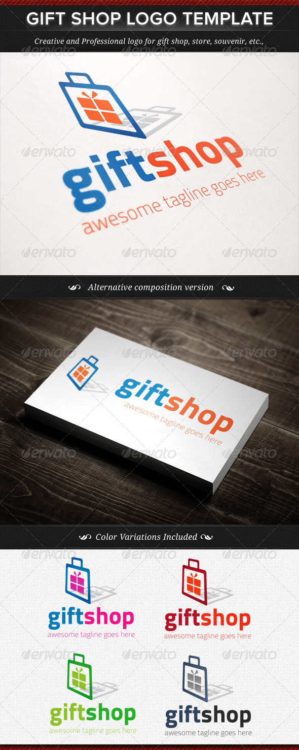Gift Shop Logo Template - Objects Logo Templates