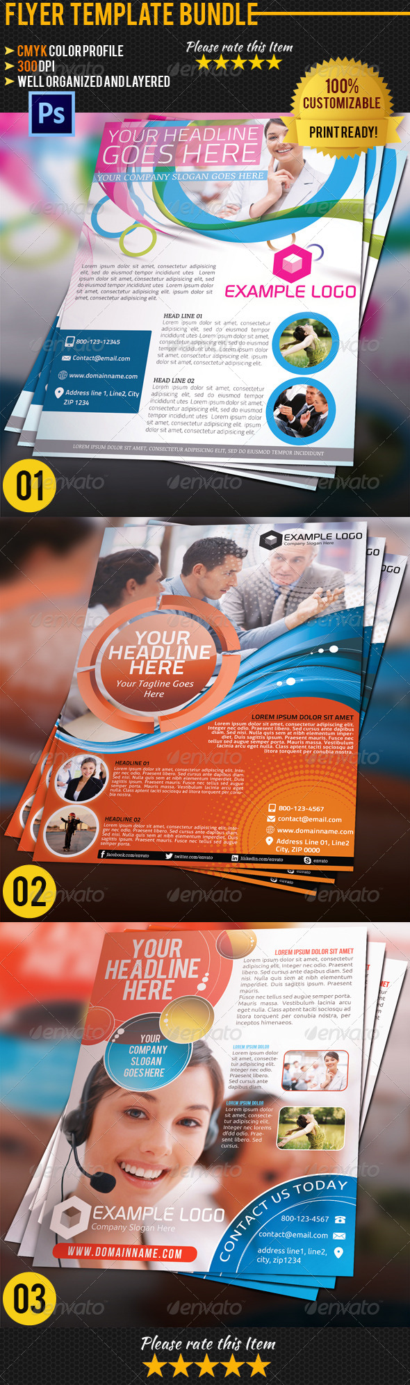 Corporate Business Flyer Bundle 01 - Corporate Flyers