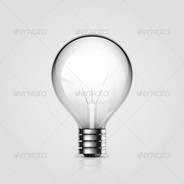 Vector Light Bulb Icon - Web Elements Vectors
