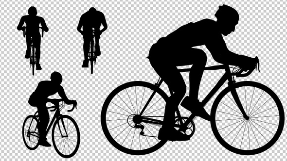 Cycling Silhouette 4K (4-Pack)