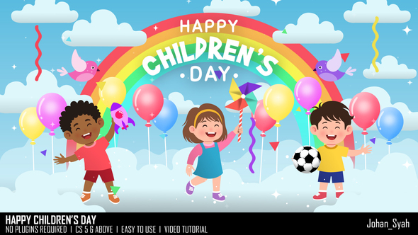 Happy Childrens Day_Intro Openers template preview