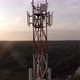 Aerial View of the Mobile Cellular Telecom Tower - VideoHive Item for Sale
