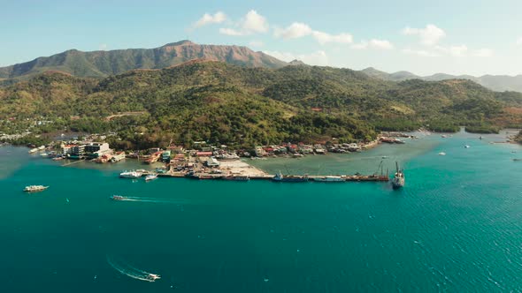 Sea Port on the Island of Busuanga PhilippinesCoron alt