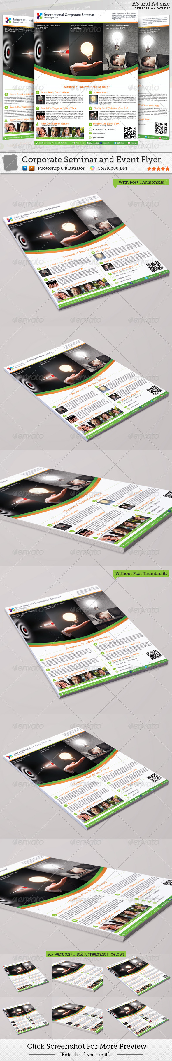 Corporate Seminar and Event Flyer - Corporate Flyers