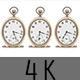 3 Watches Clocks (4k Resolution) - VideoHive Item for Sale