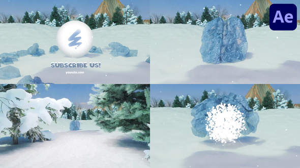 Ice Stone Logo Reveal for After Effects Logo Stings template preview
