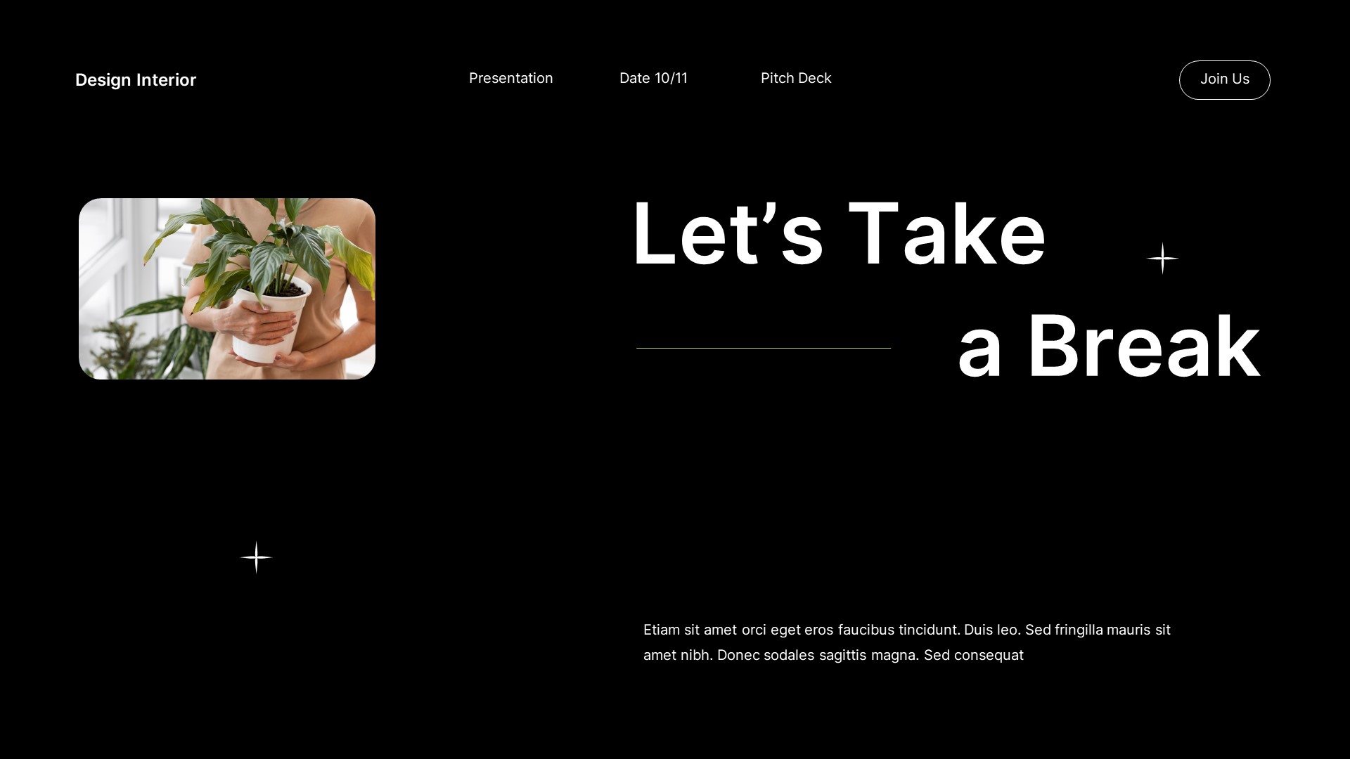 Black Green Gradient Modern Design Interior Pitch Deck Presentation ...