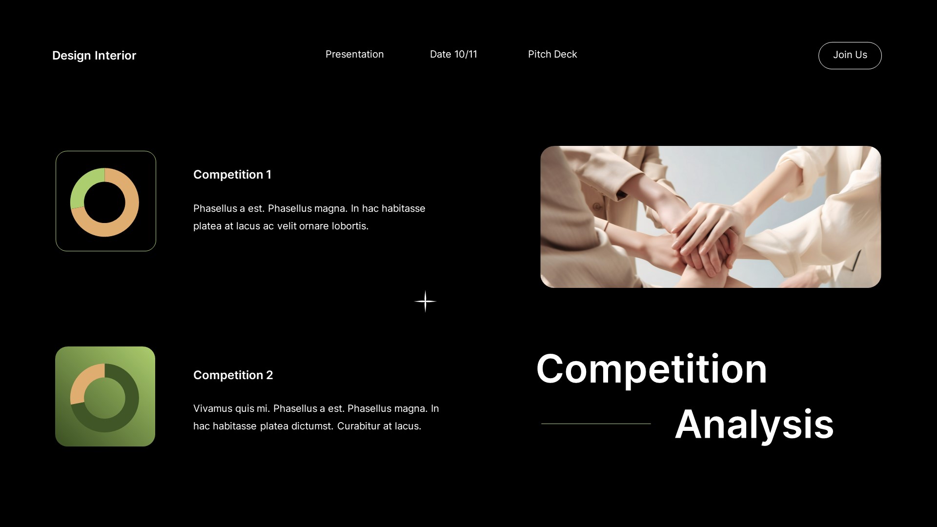 Black Green Gradient Modern Design Interior Pitch Deck Presentation ...