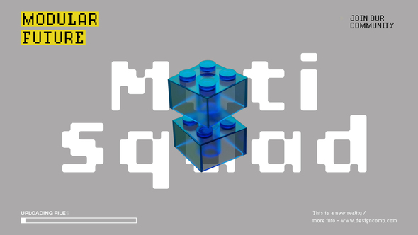 Unique Typography Video Displays template preview