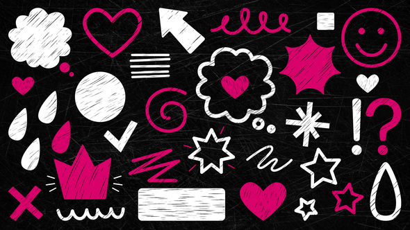 Hand Drawn Design Elements Infographics template preview