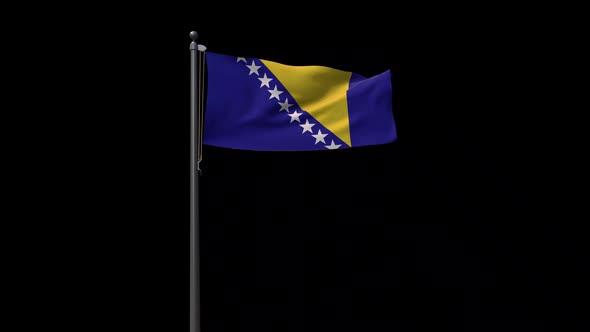 Bosnia And Herzegovina Flag With Alpha 2K alt