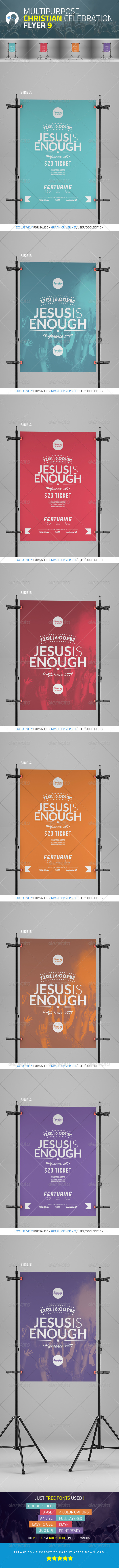 Multipurpose Christian Celebration Flyer 9 - Church Flyers